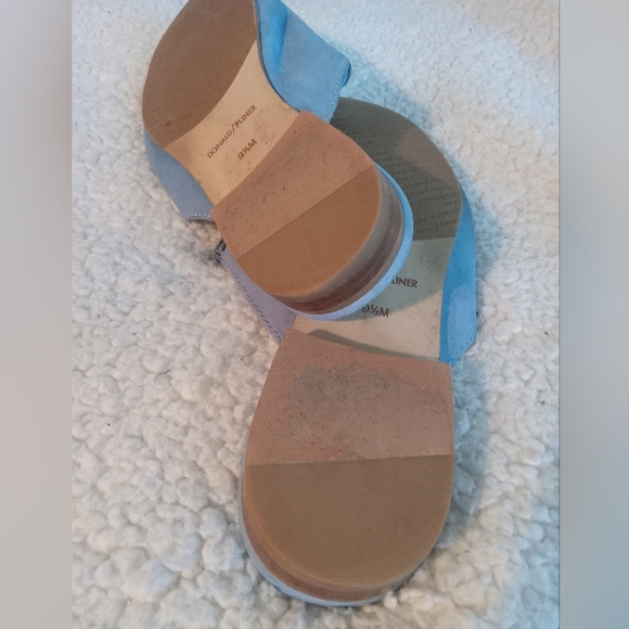 Donald J Pliner Sylvi Suede Stitch Silver Hardware | Mule Loafers | Size: 9.5M - Picture 11 of 14